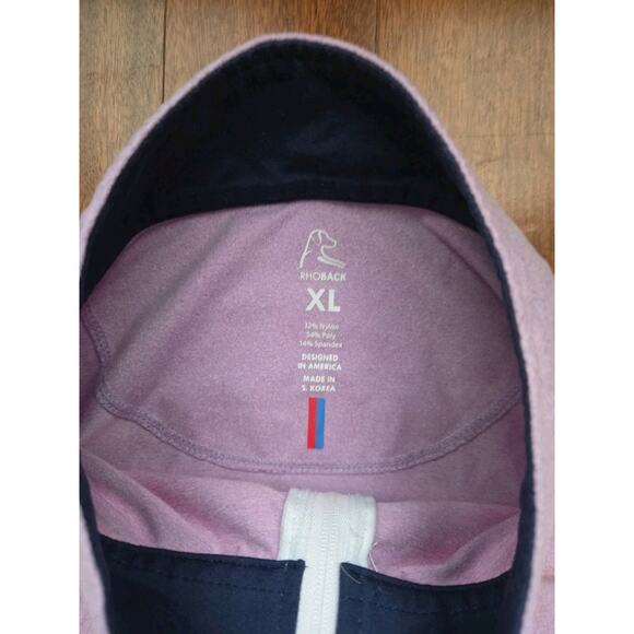 Rhoback Quarter Zip Pullover Mens Sz Xl Purple Golf Outdoors - Picture 6 of 6